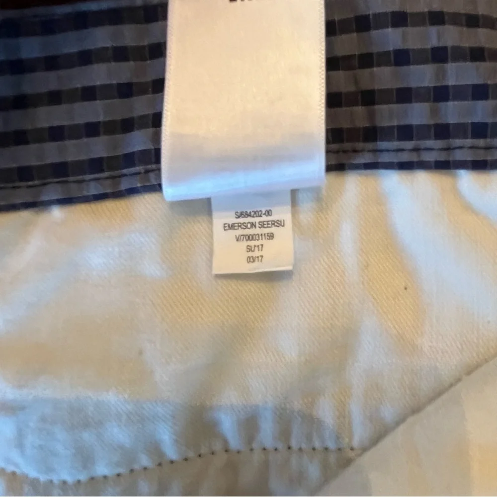 Banana Republic Shorts Blue Emerson Seersucker cotton 11” Men's 36